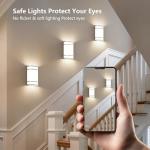 AKAARI Led Wall Lights Indoor- 10 Inch Modern Wall Sconce Lighting 3000K/4500K/6000K Adjustable Led Wall Lamps for Hallway, Staircase, Corridor, Bedroom, Living Room, Kitchen