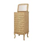 Light luxury high-end floor-to-ceiling jewelry cabinet, designer model, villa home Italian solid wood with lock