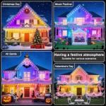 CETELUMA 400Ft Permanent Outdoor Lights for House Waterproof, IP67 LED Eave Lights with App/Remote Control, Outdoor Permanent led Lighting for House Roof Decor,Christmas,Party,All Holiday and Daily