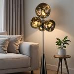 Modern minimalist LED floor lamp, living room, bedroom, study, Nordic Ins style creative remote control dimming vertical lamp