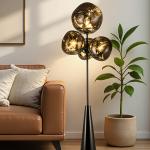 Modern minimalist LED floor lamp, living room, bedroom, study, Nordic Ins style creative remote control dimming vertical lamp