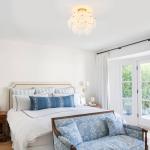 VANZARLA Modern Flush Mount Glass Ceiling Light Gold Finish, Hallway Lights Vintage Chandelier, 4-Light Unique Light Fixture for Bedroom Entryway Kitchen