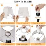 Seealle 16.1" Touch Table Lamps for Nightstand, 3-Way Dimmable Small Bedroom Lamps for Night Stands, Black Bedside Lamps for Living Room, Kids Room, End Table