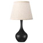 Seealle 16.1" Touch Table Lamps for Nightstand, 3-Way Dimmable Small Bedroom Lamps for Night Stands, Black Bedside Lamps for Living Room, Kids Room, End Table