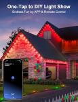 Nexillumi 300ft Permanent Outdoor Lights for House, 2025 New Smart RGB Christmas Lights Outdoor with APP Remote Control, IP67 Waterproof Eternity Eaves Lighting for Halloween Christmas Decorations