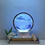 Creative Quicksand Night Light With 7 Colors USB Sandscape Table Lamp 3 D Natural Landscape Bedside lamps Office Home Decor Gif