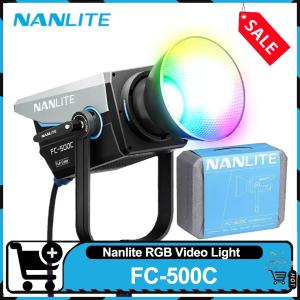 Nanlite FC-500C RGB Full Color Fill Lighting Controlled By APP for Video Studio Outdoor Filmmaking Vlog Recording