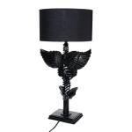 Large Skeleton with Wings Lamp - Decorations 25" H Skull Skeleton Desk Table Lamp, Goth Decor, Skeleton Figurine, Unique Table Gothic Spooky Home Decor for Any Room - Birthday Gifts (Black)