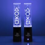 Paladone PlayStation Liquid Dance Lights - Officially Licensed, Two Sound-Reactive Fountains, Mood Lighting for Gaming Room or Desk Accessories, Gift for Gamer, Powered by USB