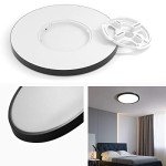 TALOYA Dimmable Led Ceiling Light 4 Pack, 3000/3500/4000/5000/6500K Selectable 12 Inch Black Flush Mount Light Fixtures