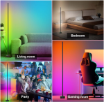 Led Floor Lamps Living Room Bedroom Colorful Nnight Llights Party E-sports Atmosphere Lights 120CM Multiple Color Switching