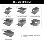 Motorized Waterproof Outdoor Pergola Garden Pergola Aluminium OutdoorDimmable Lighting Modern Bioclimatic Sunshade Pergola