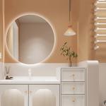 Light Led Profil Cabinet Oak Narrow Garderobe Towels Wall Storage Organization Portable Vanity Armadi Aperti Bathroom Furniture