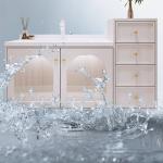 Light Led Profil Cabinet Oak Narrow Garderobe Towels Wall Storage Organization Portable Vanity Armadi Aperti Bathroom Furniture