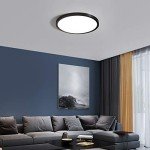 TALOYA Dimmable Led Ceiling Light 4 Pack, 3000/3500/4000/5000/6500K Selectable 12 Inch Black Flush Mount Light Fixtures