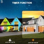 150FT Permanent Outdoor RGB Lights - Waterproof Smart LED Eaves Lights with App/Remote Control, Music Sync & DIY Scenes, Perfect for Christmas, Halloween, Parties & Daily Decor, Ideal for House Roof