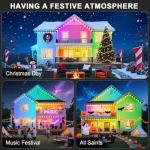 150FT Permanent Outdoor RGB Lights - Waterproof Smart LED Eaves Lights with App/Remote Control, Music Sync & DIY Scenes, Perfect for Christmas, Halloween, Parties & Daily Decor, Ideal for House Roof