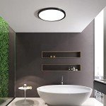 TALOYA Dimmable Led Ceiling Light 4 Pack, 3000/3500/4000/5000/6500K Selectable 12 Inch Black Flush Mount Light Fixtures