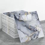 10-40PCS Imitation Marble 3D Ceramic Tile Wall Renovation Decoration Sticker Waterproof Self-adhesive Home Floor Sticker
