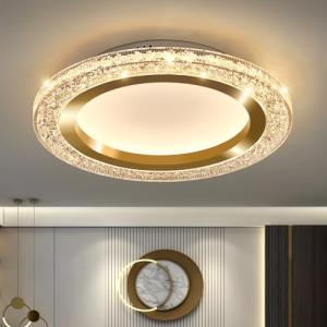 UOFUS 28W Gold LED Flush Mount Ceiling Light 12inch Modern Round Ceiling Light Fixture 3000K-6000K Super Bright Circle Ceiling Lamp for Bedroom Kitchen Bathroom Entryway Hallway Stairwell