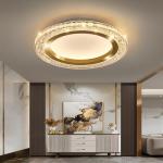 UOFUS 28W Gold LED Flush Mount Ceiling Light 12inch Modern Round Ceiling Light Fixture 3000K-6000K Super Bright Circle Ceiling Lamp for Bedroom Kitchen Bathroom Entryway Hallway Stairwell
