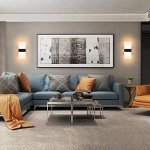 Lightess Modern Wall Sconce 12W Indoor Acrylic Modern Wall Light Set of 2 LED Wall Lamp for Hallway Living Room Corridor Bedroom, Warm White
