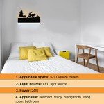 OIUNWLC Wall Sconce LED Wall lamp, Indoor Wall Light with Cartoon Animal Pattern Design, Metal Acrylic Wall Lighting Glow Up and Down for Mirror Living Room Bedroom Hallway, 12W (Forest Deer)