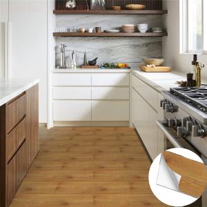 Thickened Faux Wood Grain Sticker, Peel-And-Stick DIY Bathroom Kitchen Floor Stickers, Wall Renovation Wallpaper Home Decoration