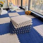 10Pcs 30*30CM Creative Plush Puzzle Foam Floor Mat Puzzle Carpet Warm Playmat Interlocking Exercise Tiles Fluffy Area Rugs