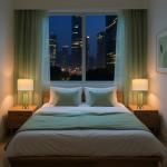 Table Lamps Set of 2 with Touch Control, 3-Way Dimmable Nightstand Lamp with Vertical Grained Glass, 27" Modern Glass Bedside Lamps with USB A+C Ports, Green Bedside Table Lamps, Desk Lamp for Bedroom