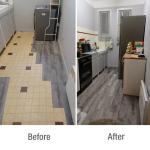 10-pack modern style PVC self-adhesive wall stickers waterproof living room bathroom kitchen home floor decoration