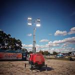 5M 7M 9m diesel generator 4x1000W mobile light tower trailer telescopic mast portable AC outdoor lighting tower