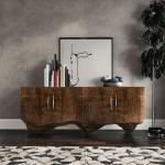 Light luxury dining side cabinet, living room integrated against the wall, high-end walnut porch cabinet, high-end household