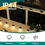 SOLPEX Solar Deck Lights Outdoor 16 Pack, Solar Step Light Waterproof Led Light for Outdoor Stairs, Step, Fence, Yard, Patio, and Pathway(Warm White)