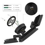 Onforu 100W Flood Lights Outdoor, 9000LM Brightness LED Light Outside, IP65 Waterproof LED Exterior Floodlight with 3 Adjustable Heads, 6500K White Outdoor Security Light for Yard Garage Eave