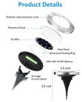 Biling Outdoor Lights 12 Packs, Bright 12 LEDs Waterproof, Ground Flat Pathway Lights Solar Powered for Yard Walkway Garden Driveway (White)