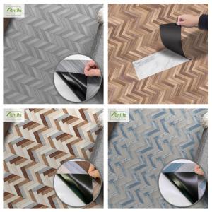 20x300cm Grey Herringbone Wood Grain Floor Sticker Peel&Stick Vinyl Waterproof Home Decal Kitchen Bathroom Vintage Wall Sticker