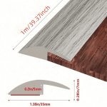 1PC 39.37inch/118.11inchFloor Transition Strip SelfAdhesive Laminate Floor Cover Strip Wide Transition Edge Strip Floor Bord