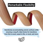 1PC 39.37inch/118.11inchFloor Transition Strip SelfAdhesive Laminate Floor Cover Strip Wide Transition Edge Strip Floor Bord