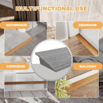 1PC 39.37inch/118.11inchFloor Transition Strip SelfAdhesive Laminate Floor Cover Strip Wide Transition Edge Strip Floor Bord