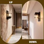 ZQLWLXYZD Black Wall Sconces Indoor,Rustic Bathroom Vanity Light Fixtures,Sconce Lights Indoor,Wall Lights for Bedroom,Living Room(Bulbs not Included)