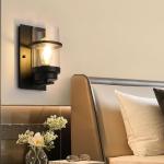 ZQLWLXYZD Black Wall Sconces Indoor,Rustic Bathroom Vanity Light Fixtures,Sconce Lights Indoor,Wall Lights for Bedroom,Living Room(Bulbs not Included)