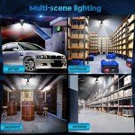 2 Pack Deformable LED Garage Lights, 150W