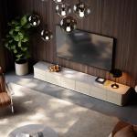 Design Light Luxury TV Cabinet Universal Wall Hallway Dollhouse Organizer Tv Table Living Room Modern Archivadores Furniture