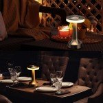 O’Bright Portable LED Table Lamp with Touch Sensor, 3-Levels Brightness, Rechargeable Battery Up to 48 Hours Usage, Night Light for Kids Nursery, Nightstand Lamp, Bedside Lamp (Gold)