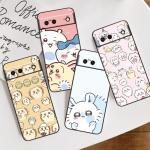 Chiikawa Anime Cute For Google Pixel 9 8 7A 7 6A 6 5A 5 4 4A XL 5G Black Silicon Shockproof Shell Funda Phone Case