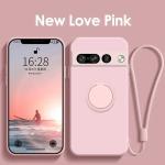 Soft Liquid Silicone Magnetic Ring Holder Case For Google Pixel 9 8 8A 7 Pro XL 7A 6A Skin Feel Shockproof Durable Cover Funda