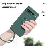 Soft Liquid Silicone Magnetic Ring Holder Case For Google Pixel 9 8 8A 7 Pro XL 7A 6A Skin Feel Shockproof Durable Cover Funda