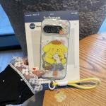 for Google Pixel 9 Pro XL Pixel 10 Pro XL Rope Strap Pendant Phone Case Pom Pom Purin Cinnamoroll Shockproof Soft Cover