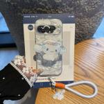 for Google Pixel 9 Pro XL Pixel 10 Pro XL Rope Strap Pendant Phone Case Pom Pom Purin Cinnamoroll Shockproof Soft Cover